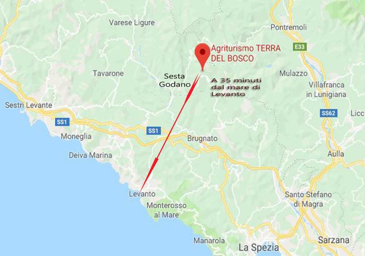 Terra Del Bosco Agriturismo Sesta Godano Bagian luar foto